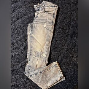 Distressed Light Blue Teen Jeans